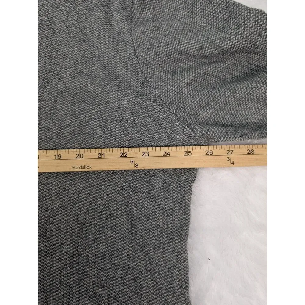 Eddie Bauer Cotton Cashmere Sweater Men's XLT Tall Grey Long Sleeve Pullover - Picture 3 of 8